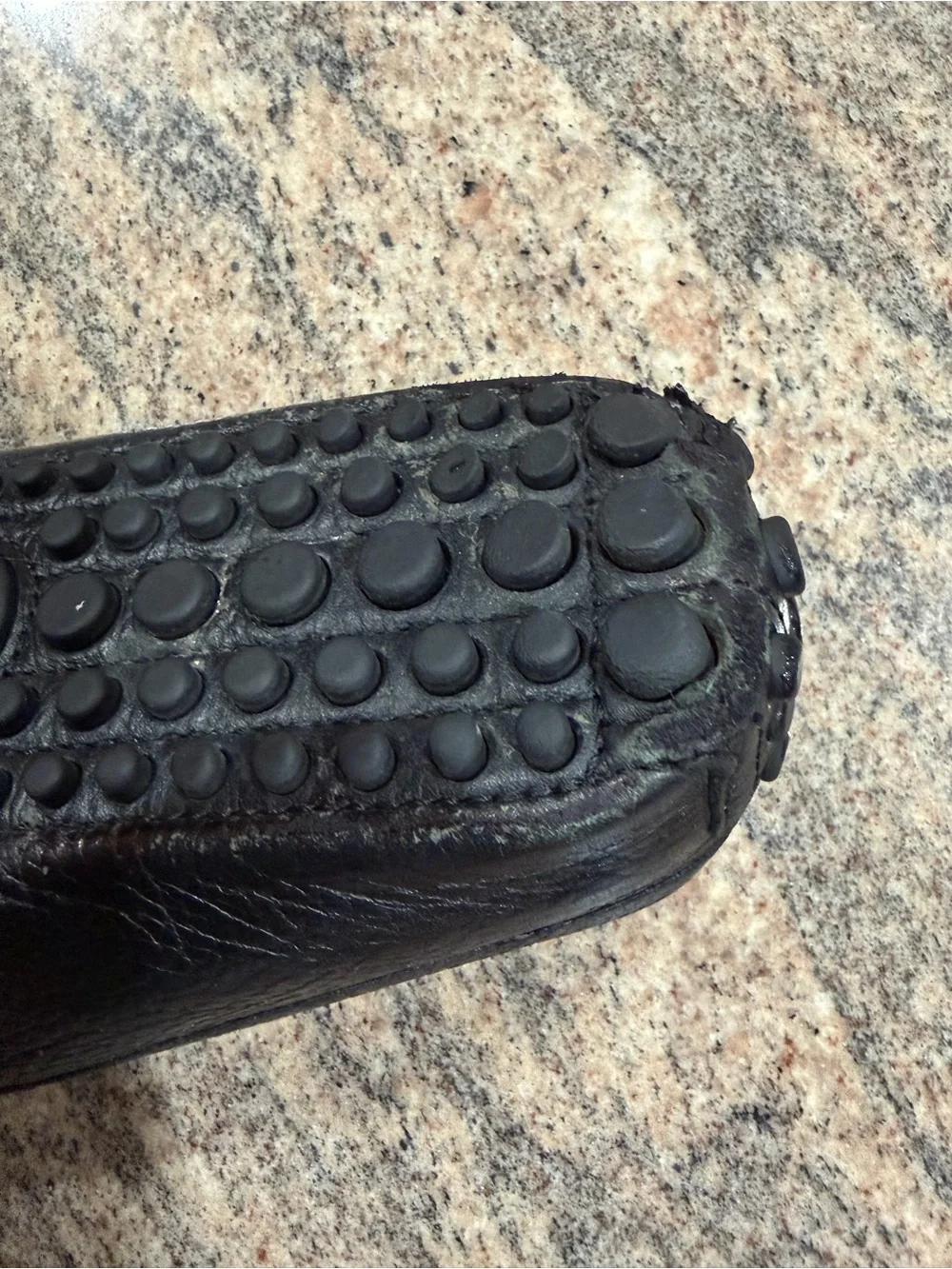 Gucci Black Leather Slip-On Loafer with Green and Red Stripe ( one shoe only)